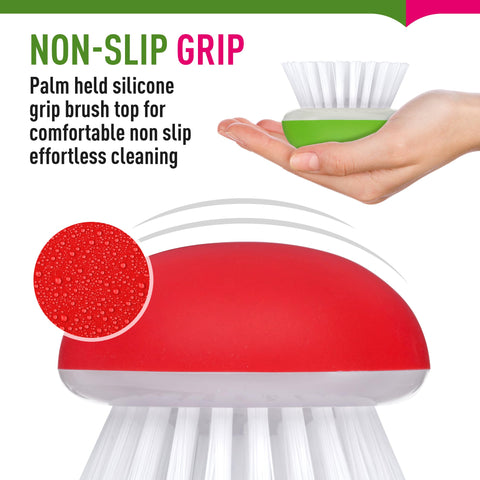 Cerdas ultrafuertes del cepillo Affordable para limpiar frutas y verduras.
