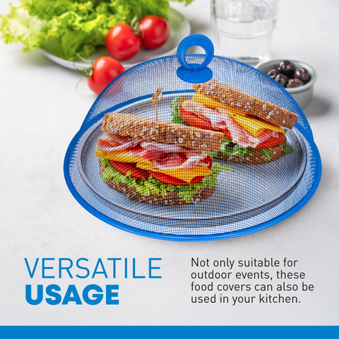Affordable cubiertas de alimentos con malla roja, perfecta para exterior