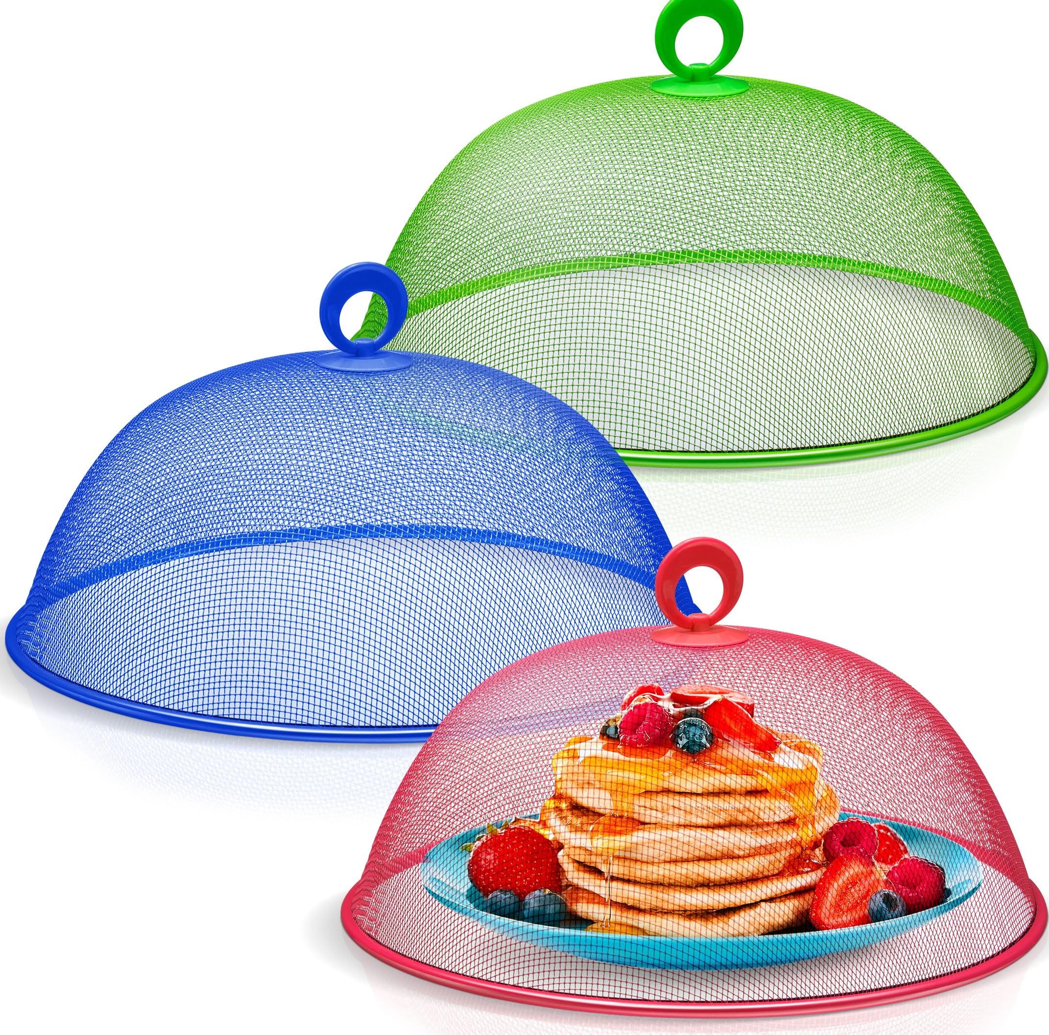 Affordable cubiertas de alimentos con malla verde, ideal para picnic al aire libre