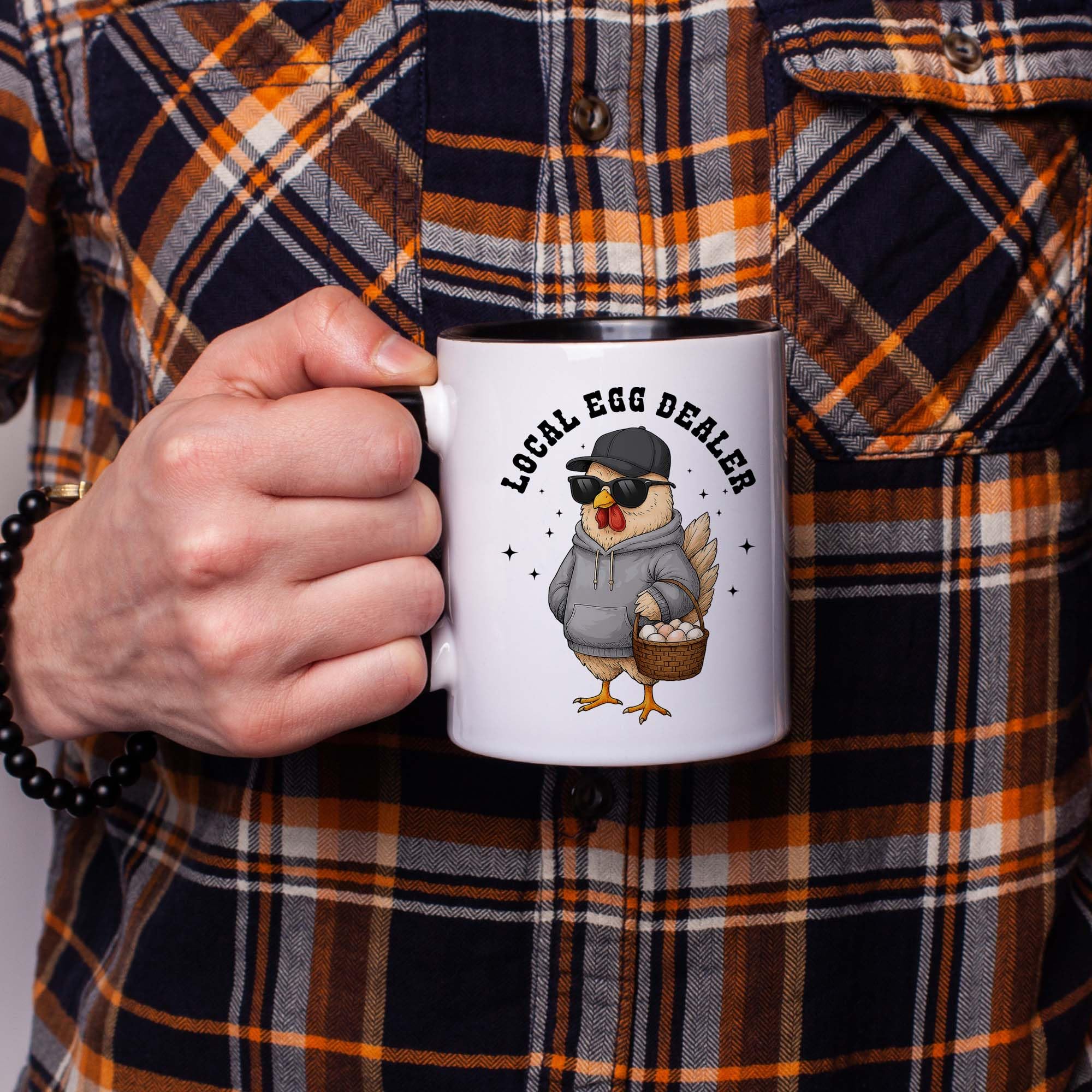 Affordali: taza café pollo divertido, regalo para amantes de pollos.