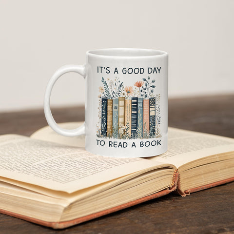 Affordali Taza lectura manana, motivacion para empezar el dia leyendo