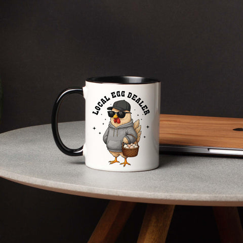Affordali: taza regalo Día de la Madre, temática pollos.