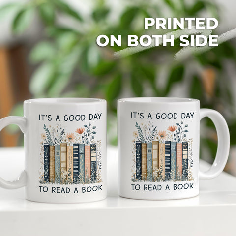 Affordali Taza regalo Navidad lectores, detalle perfecto para amigas lectoras