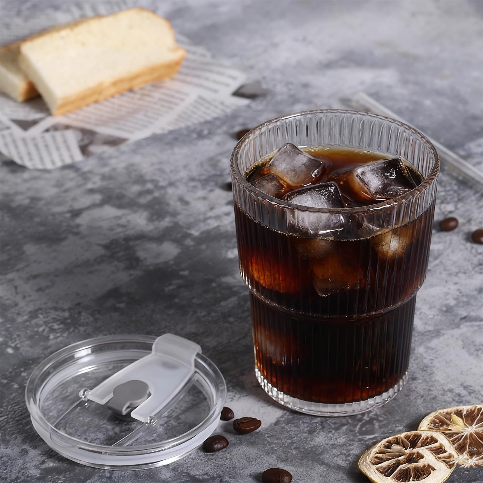 AFINSEA vaso reutilizable con pajilla de silicona, perfecto para uso diario.