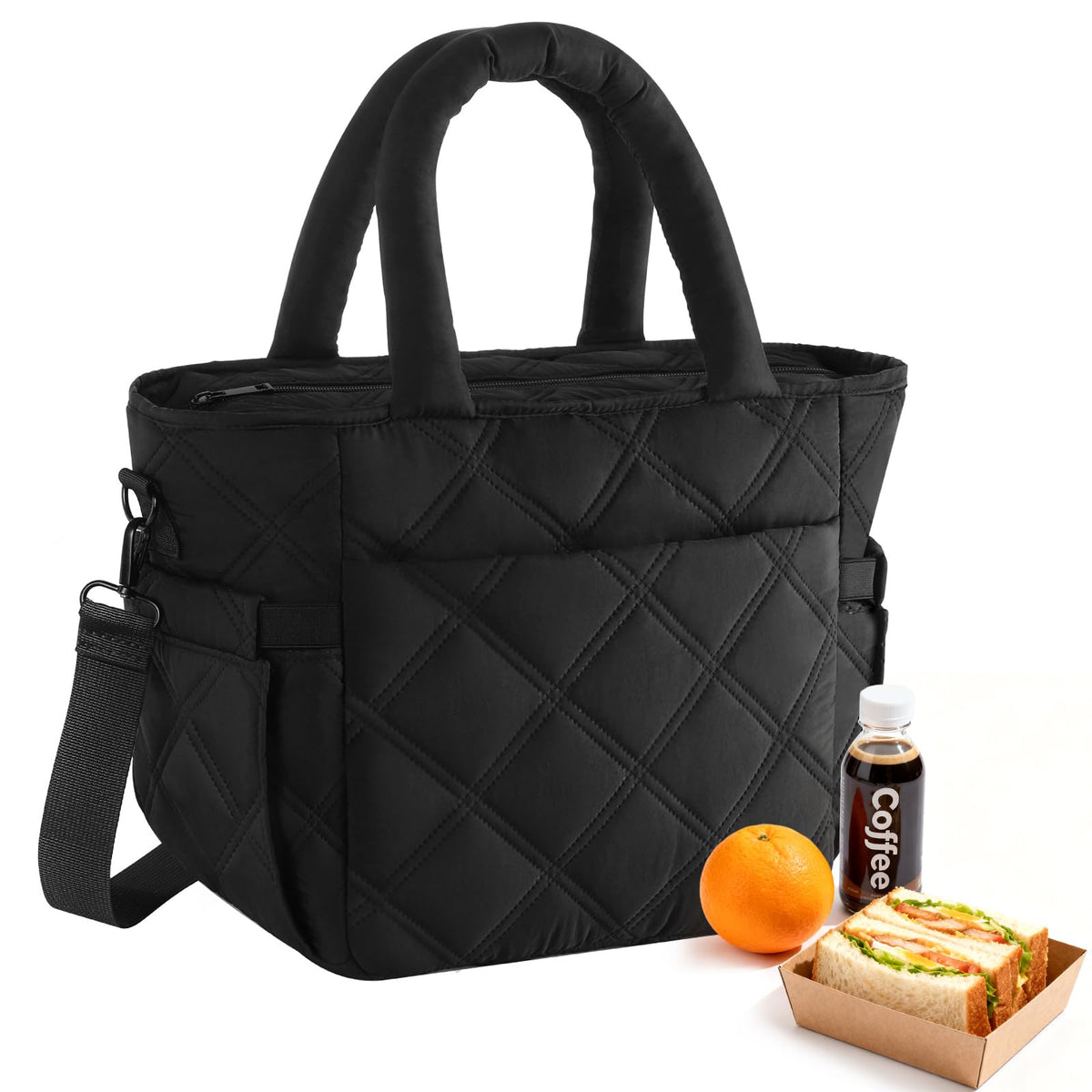 Afousy bolsa de almuerzo aislada exterior, diseño elegante y duradero para uso diario.