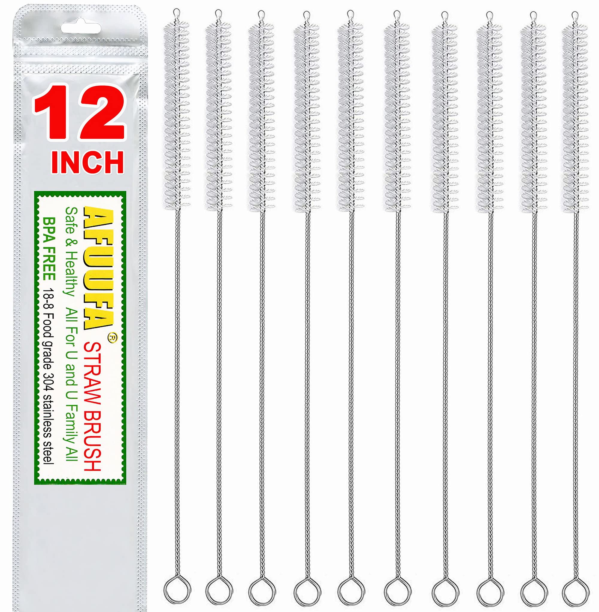 AFUUFA limpiapajitas para Stanley, cepillos de 12 pulgadas con cerdas de nylon para limpieza profunda.