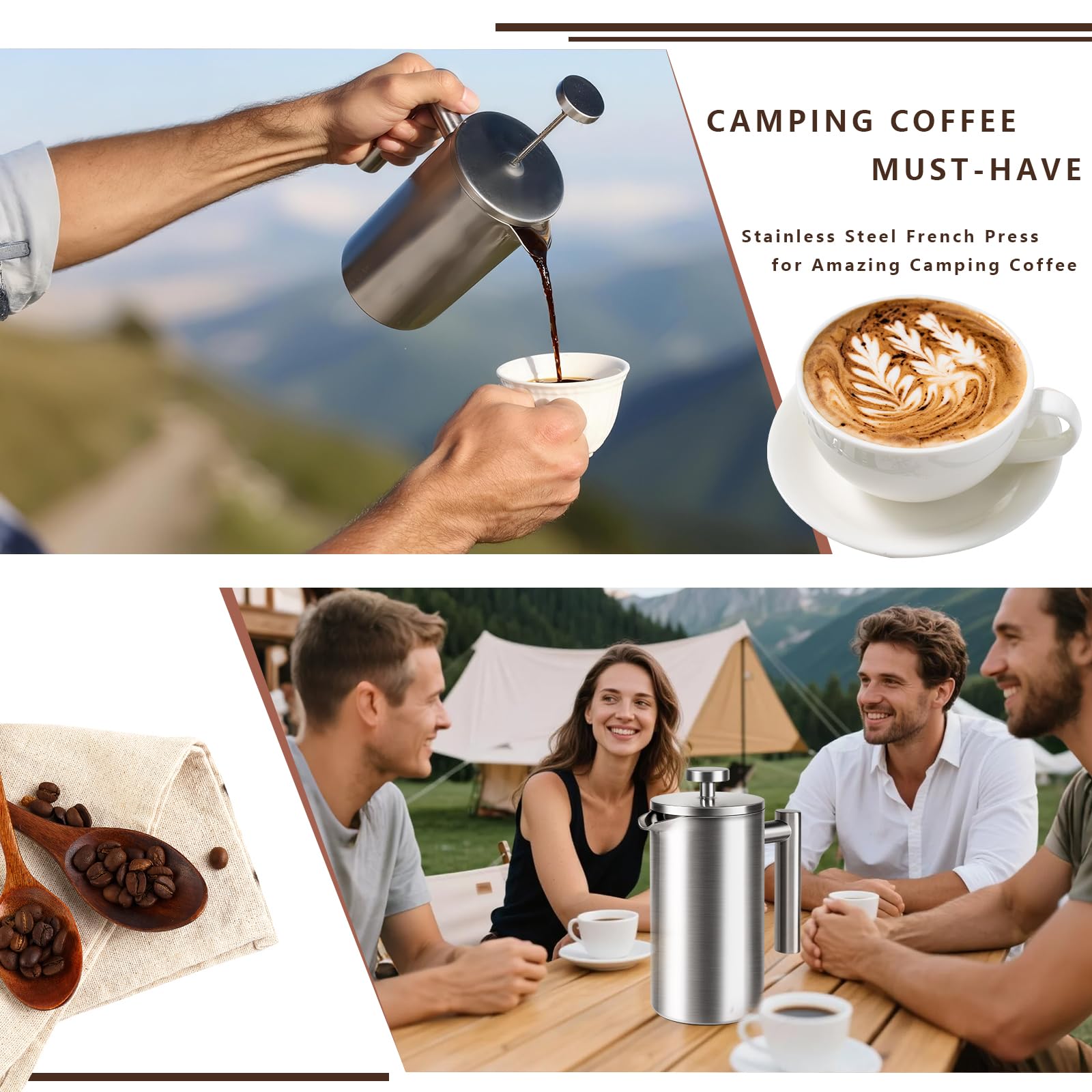Uso versátil de AgcKuzt para camping y viajes al aire libre.