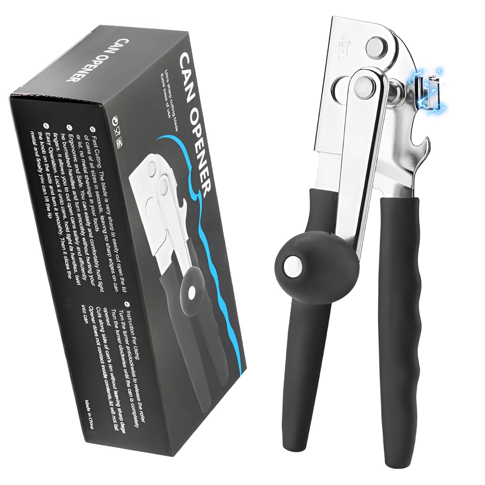 AGIgear abrelatas comercial con mango ergonómico para agarre cómodo en cocinas