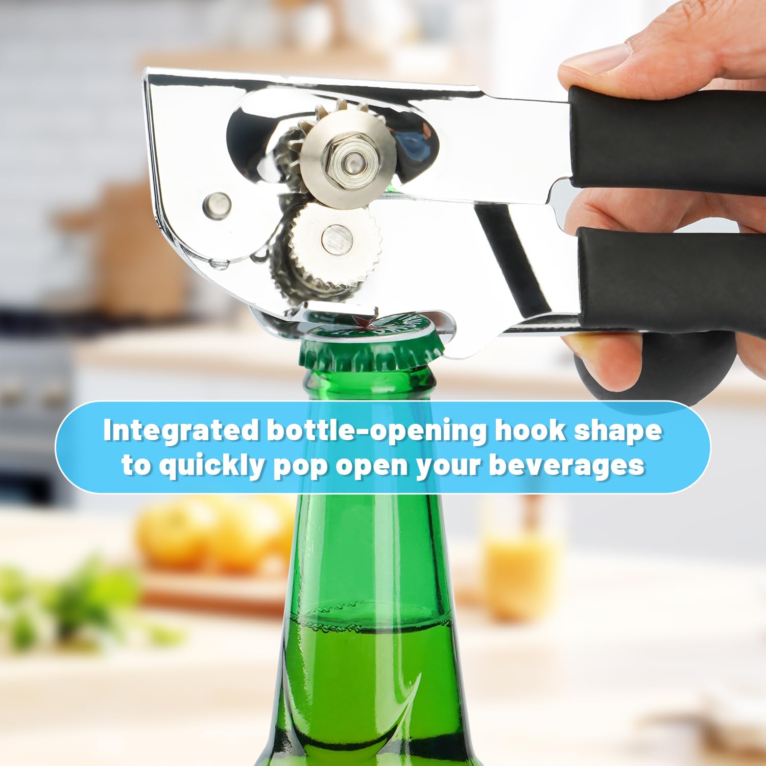 AGIgear abrelatas diseño todo-en-uno con abrebotellas para bebidas