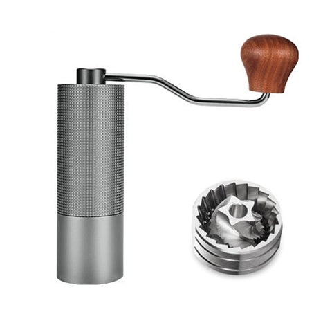 Agilive molino manual con ajuste de molienda para espresso y filtrado.