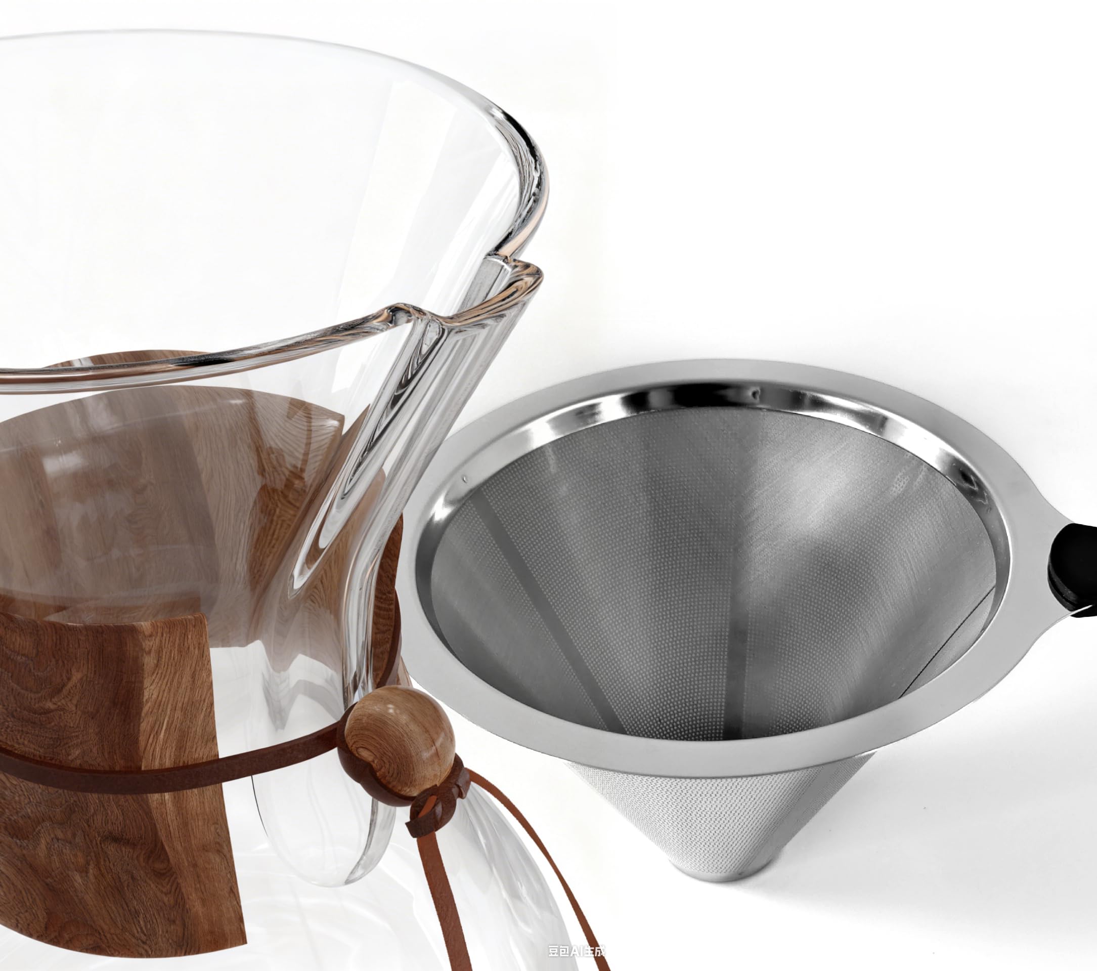 AGOGO cafetera de goteo en cristal para 8 copas, ideal para oficina.