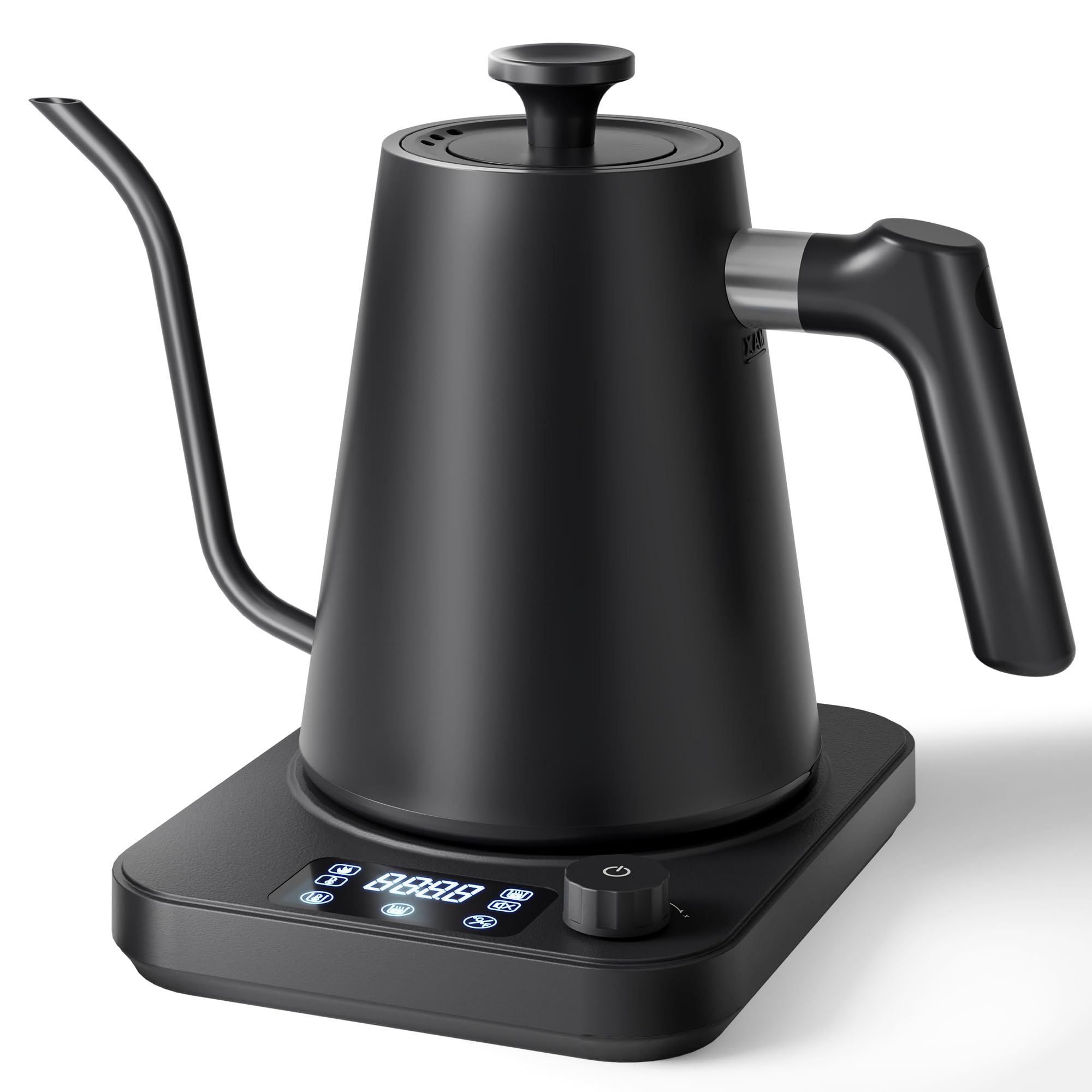 AGORVIO hervidor gooseneck muestra el vertido preciso para café y té