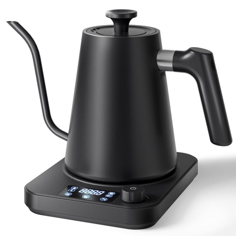 AGORVIO hervidor gooseneck muestra el vertido preciso para café y té