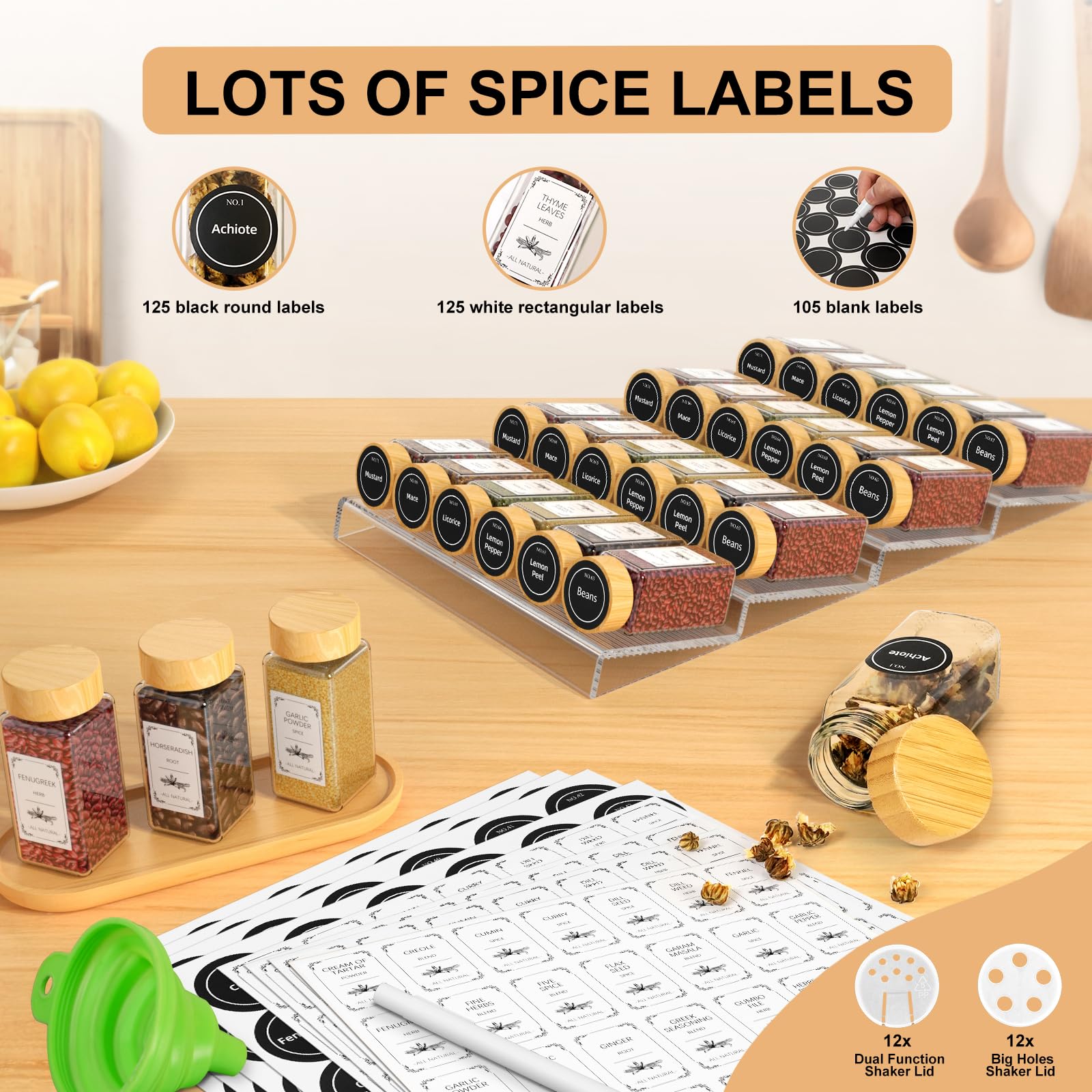 Agotglmi tapas mixtas para especias: malla y voltear para sazonado.