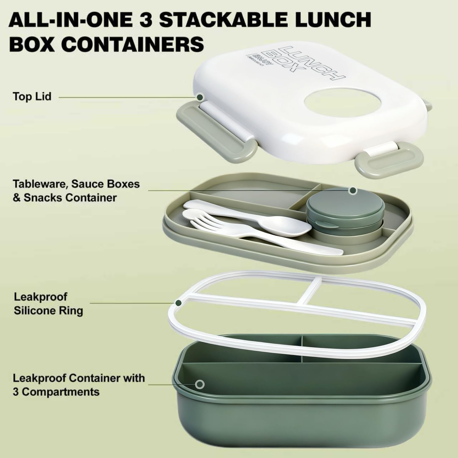 Set AGREON apto para microondas, ideal para recalentar comidas.