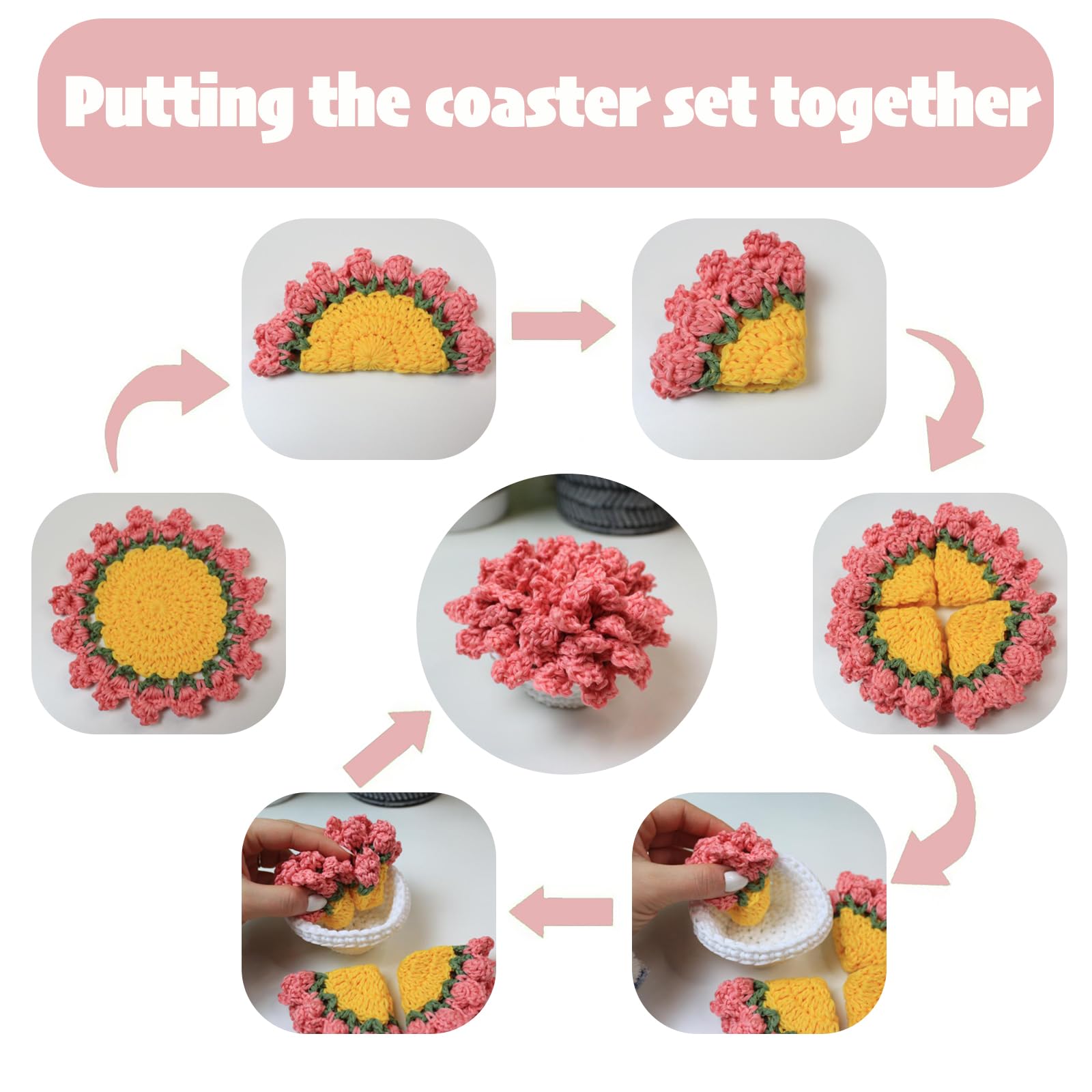 Agromusk posavasos cuatro colores; ideal para mesa o bar con estilo
