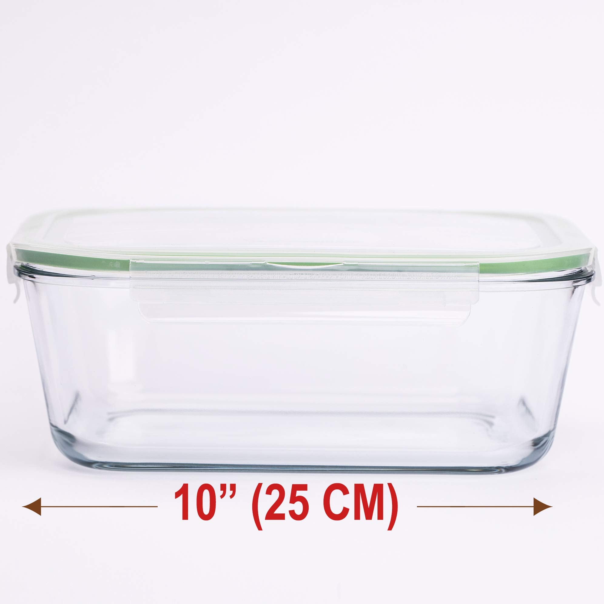 Vidrio AGTRADE libre de BPA para almacenamiento seguro de alimentos.