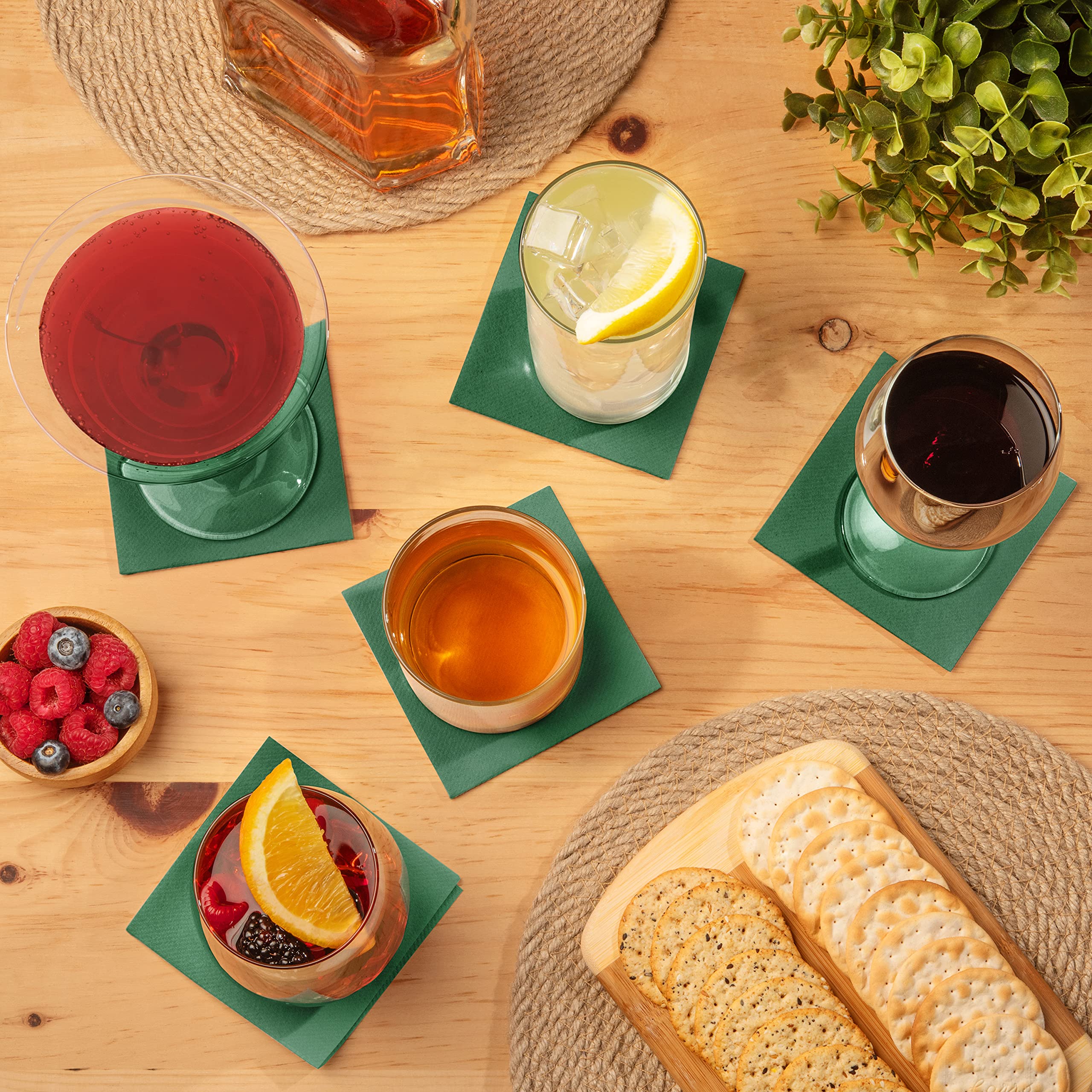 AH American Homestead servilletas absorbentes sin pelusa ideales para bebidas.