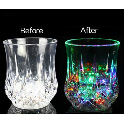 AHBLQD vasos con luz automática al verter bebidas, ambiente dinámico.