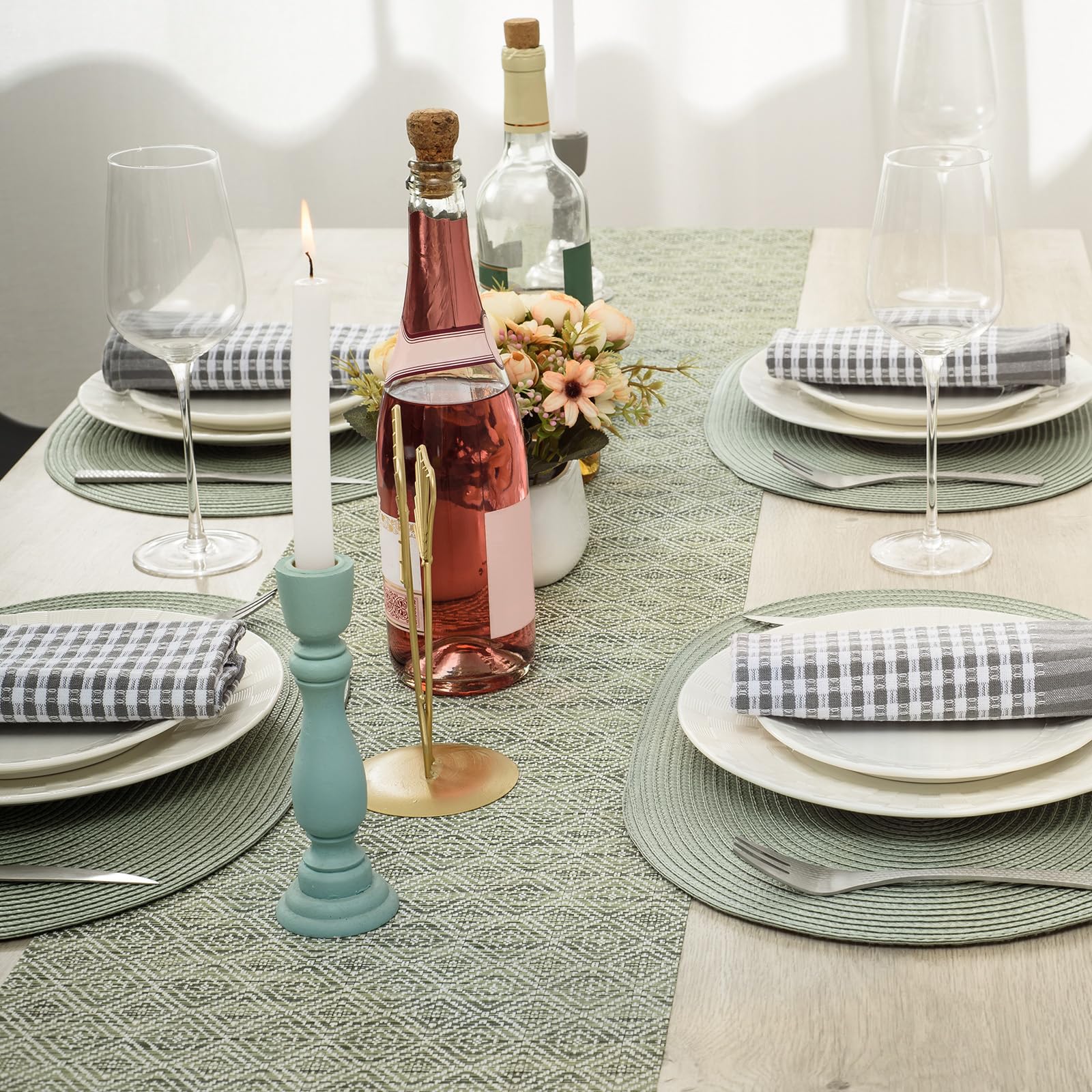 AHHFSMEI manteles individuales para múltiples escenas, ideales en cocina, oficina y exterior.