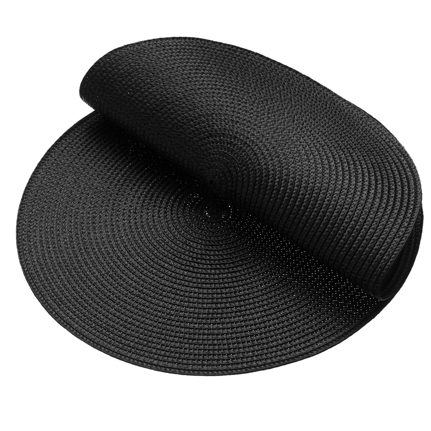 AHHFSMEI mantel negro protegiendo la mesa, combinación práctica y elegante