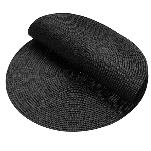 AHHFSMEI mantel negro protegiendo la mesa, combinación práctica y elegante