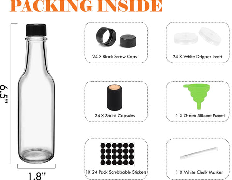 Botellas Ahhute para aceite de oliva 5oz, lista para regalo.