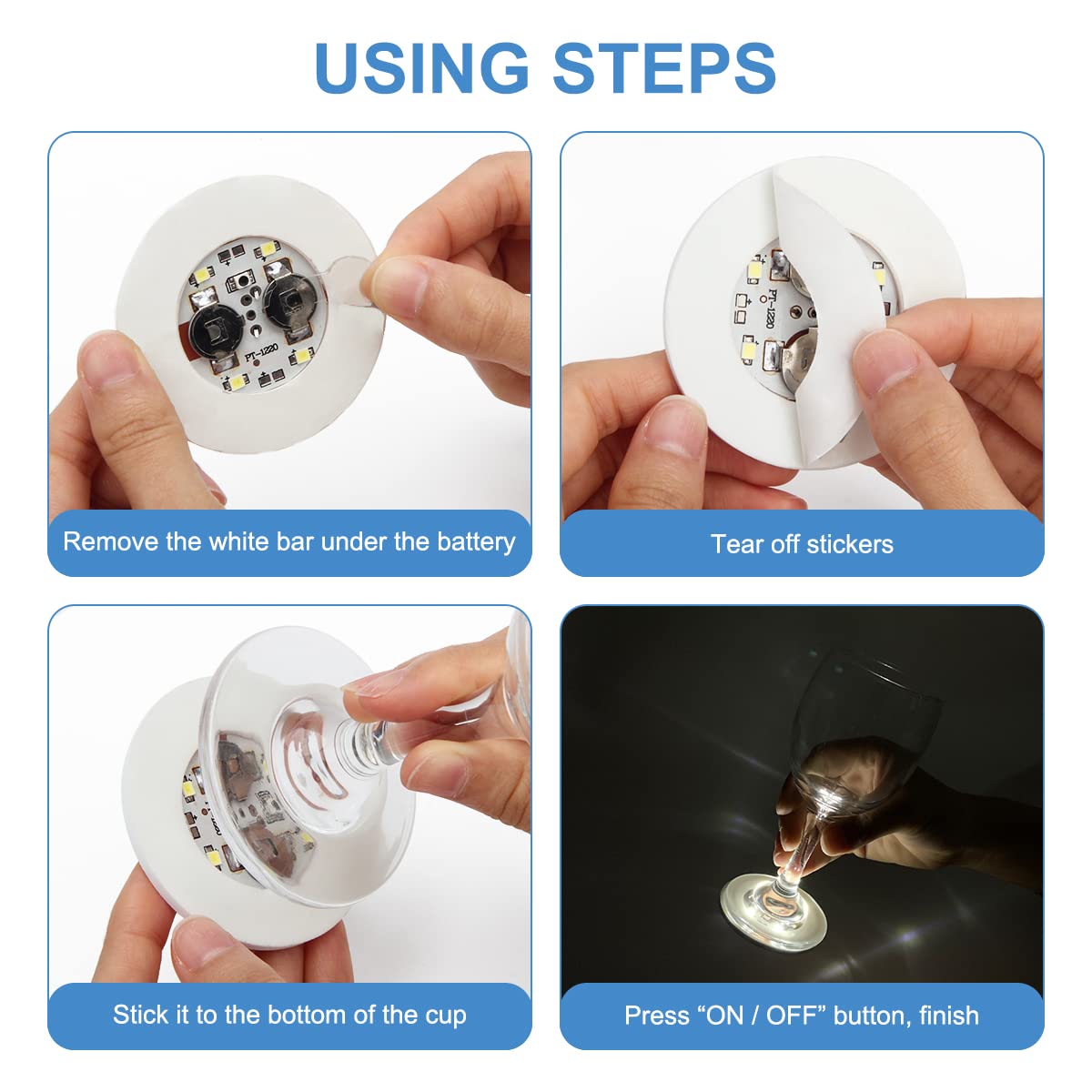 AHIER posavasos luminosos para bodas, crea ambiente festivo y memorable.