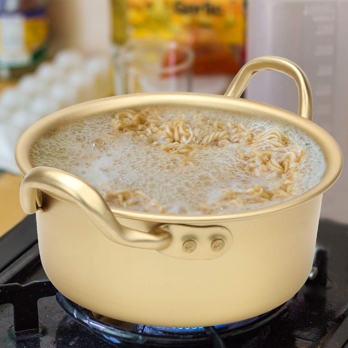 AHIER olla ramen coreano, fácil de limpiar y duradera.