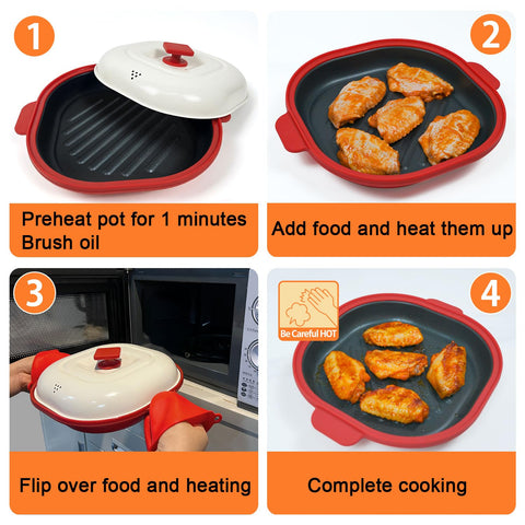 AHJ cocina rápida en microondas para cenas en minutos