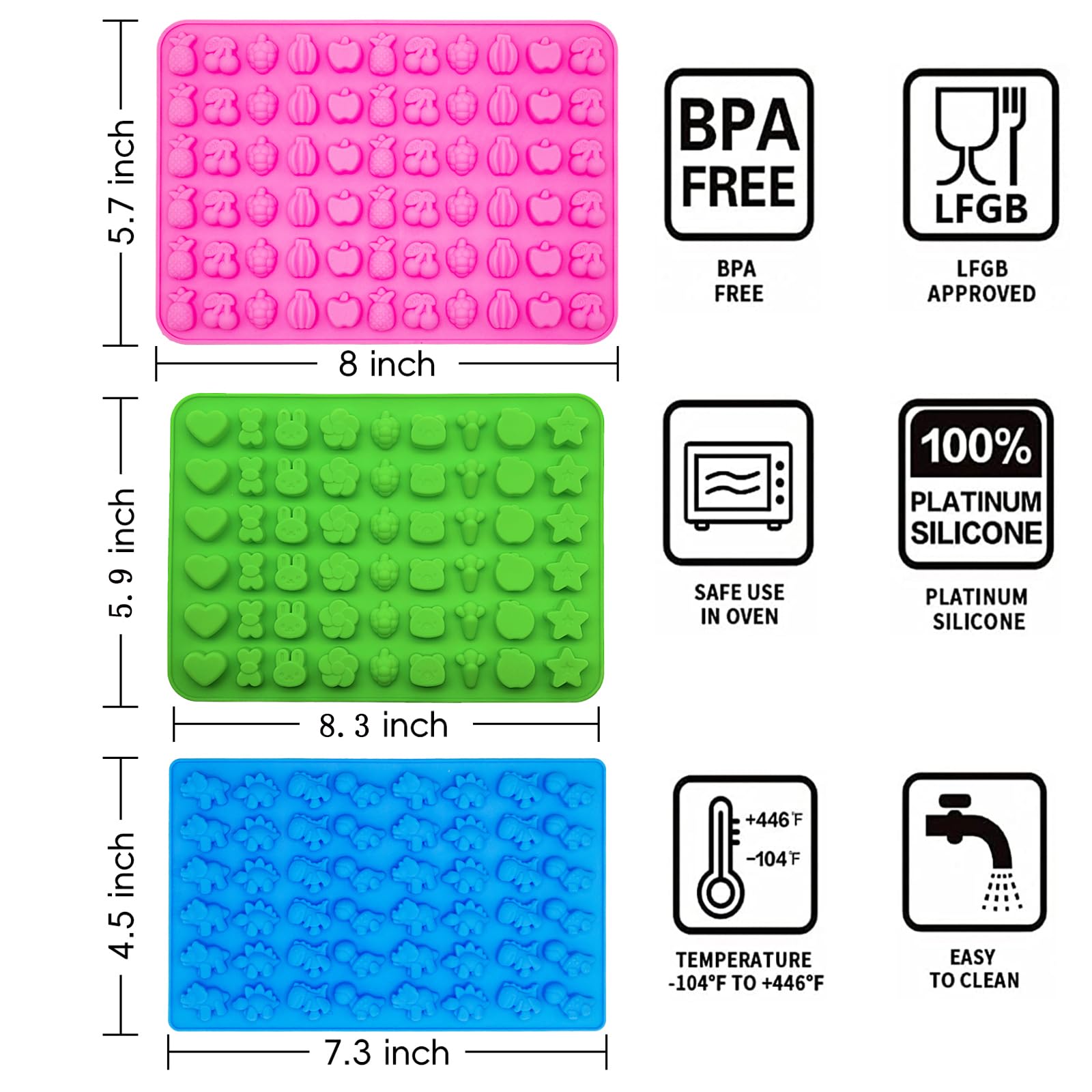 Ahorasky molde gomitas animal marino para snacks divertidos y saludables