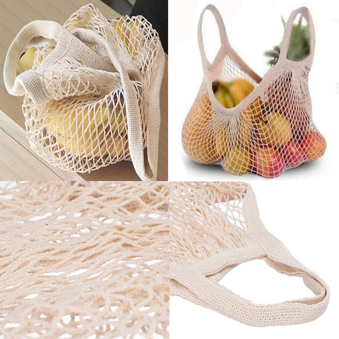 Ahyuan bolsas compactas y ligeras de malla de algodón para guardar fácilmente.