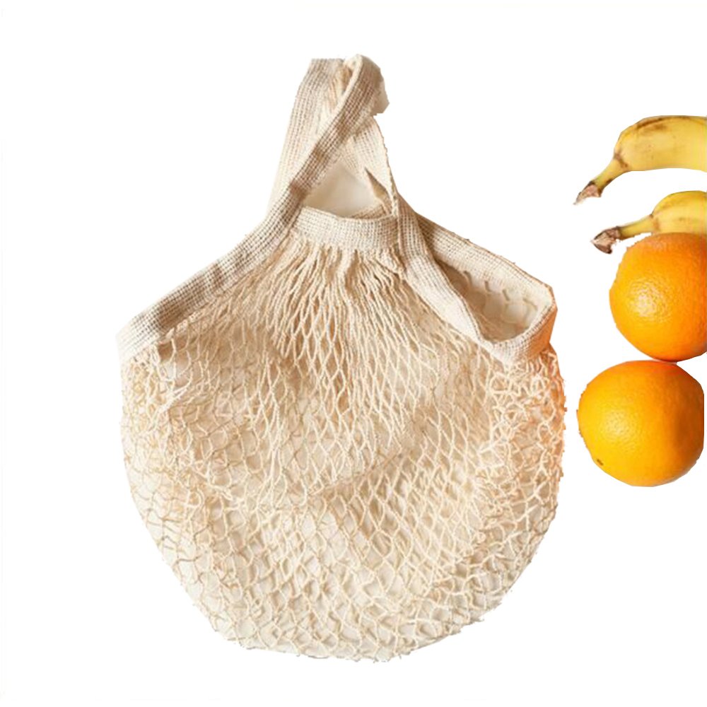 Ahyuan bolsas malla algodón para mercado de fruta y verdura, prácticas y ligeras.