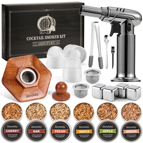 Kit Ahzufuky de ahumador whisky con soplete listo para usar