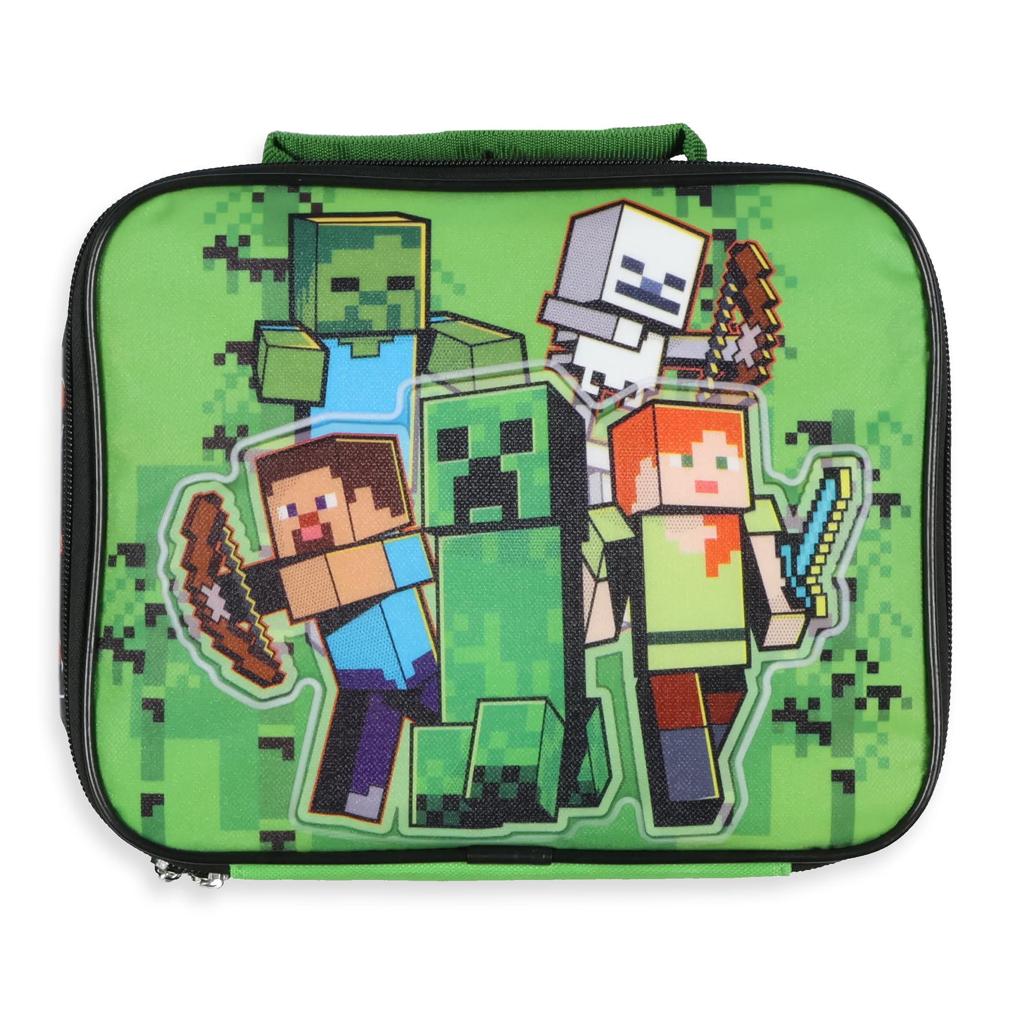 AI ACCESSORY INNOVATIONS lonchera Minecraft con interior aislante para mantener la comida fresca.