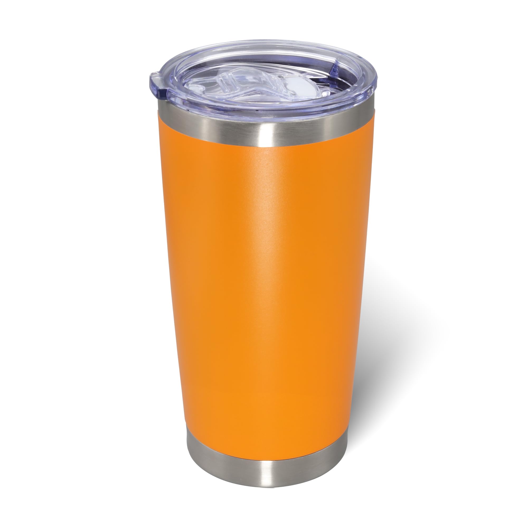 AIANJI tumbler de 20 onzas con tapa naranja para bebidas calientes o frías.