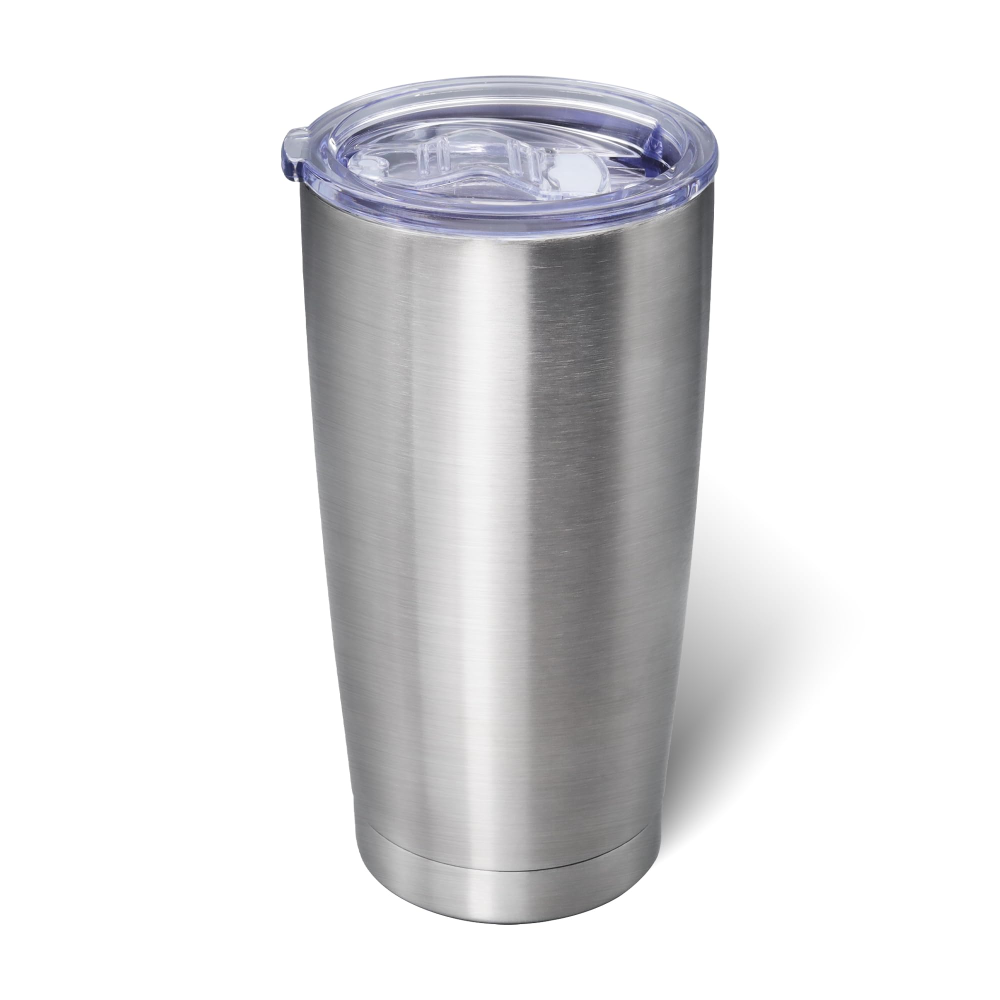 AIANJI Tumbler 20oz de acero inoxidable con doble pared mantiene bebidas calientes o frías.