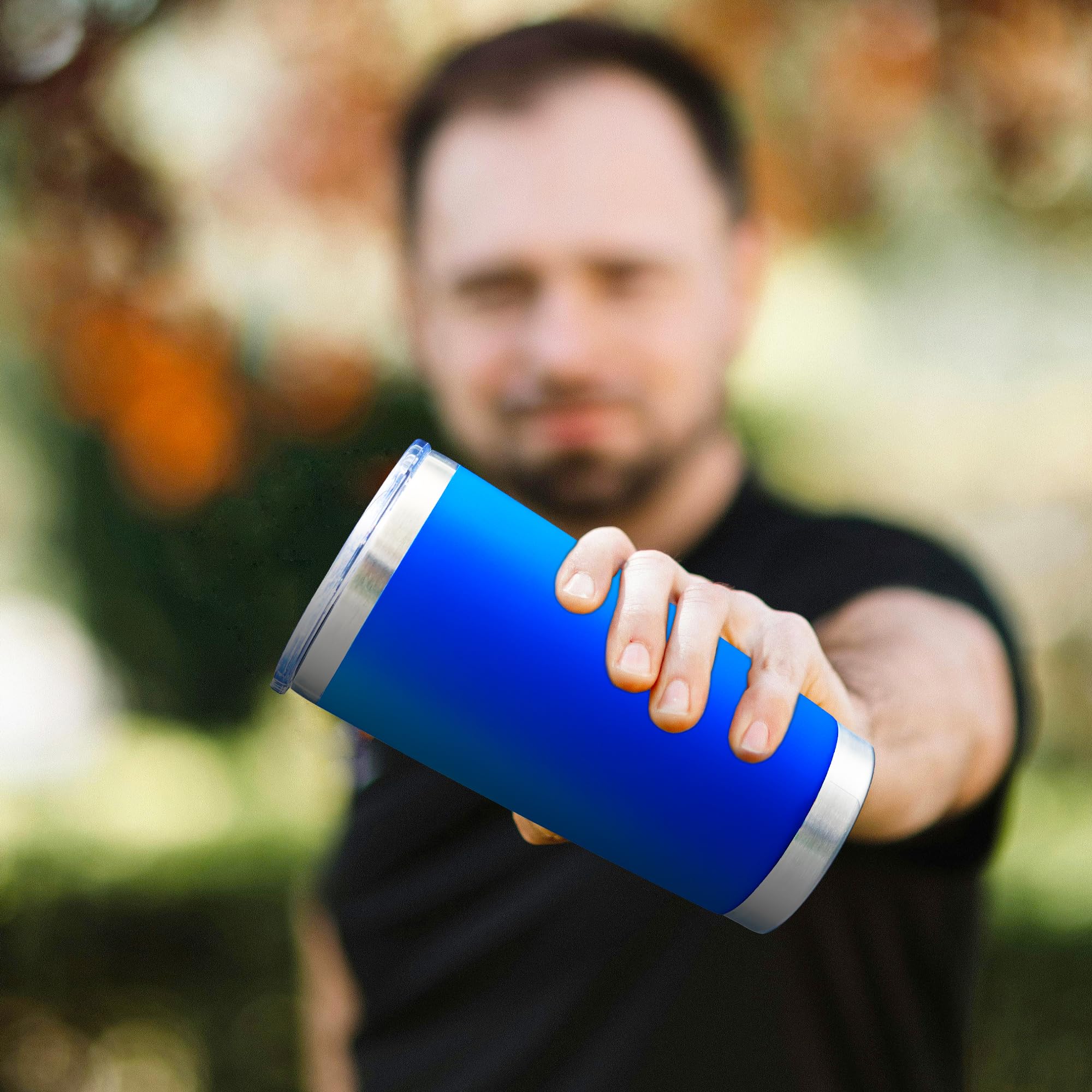 AIANJI vaso 20oz con aislamiento doble, mantiene frías por más tiempo