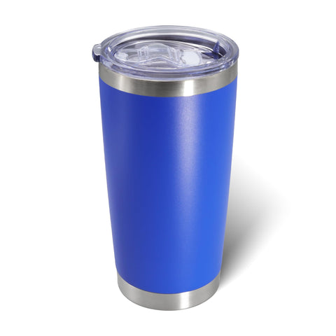 AIANJI vaso 20oz azul oscuro con tapa, ideal para bebidas calent es en viaje