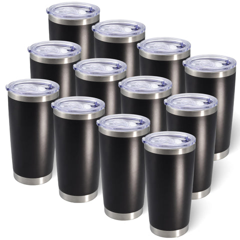 AIANJI vaso 20oz con tapa deslizante, cómodo de transportar