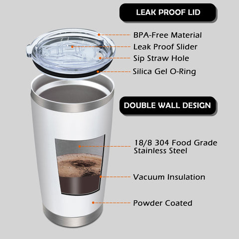 AIANJI 20oz vaso termico, capacidad ideal para uso diario y viaje