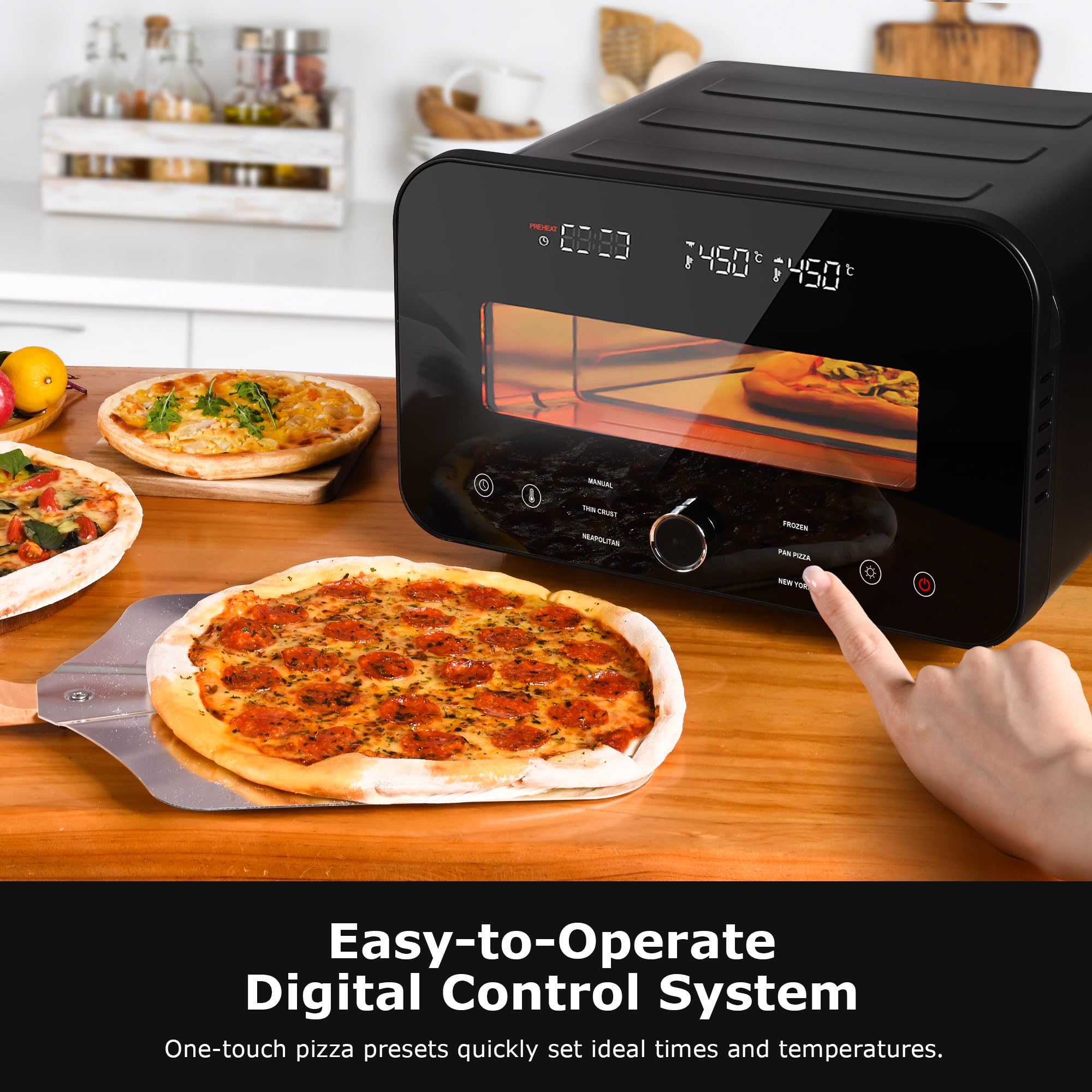 Espatula de AIBAOLAO para manipular pizzas con facilidad