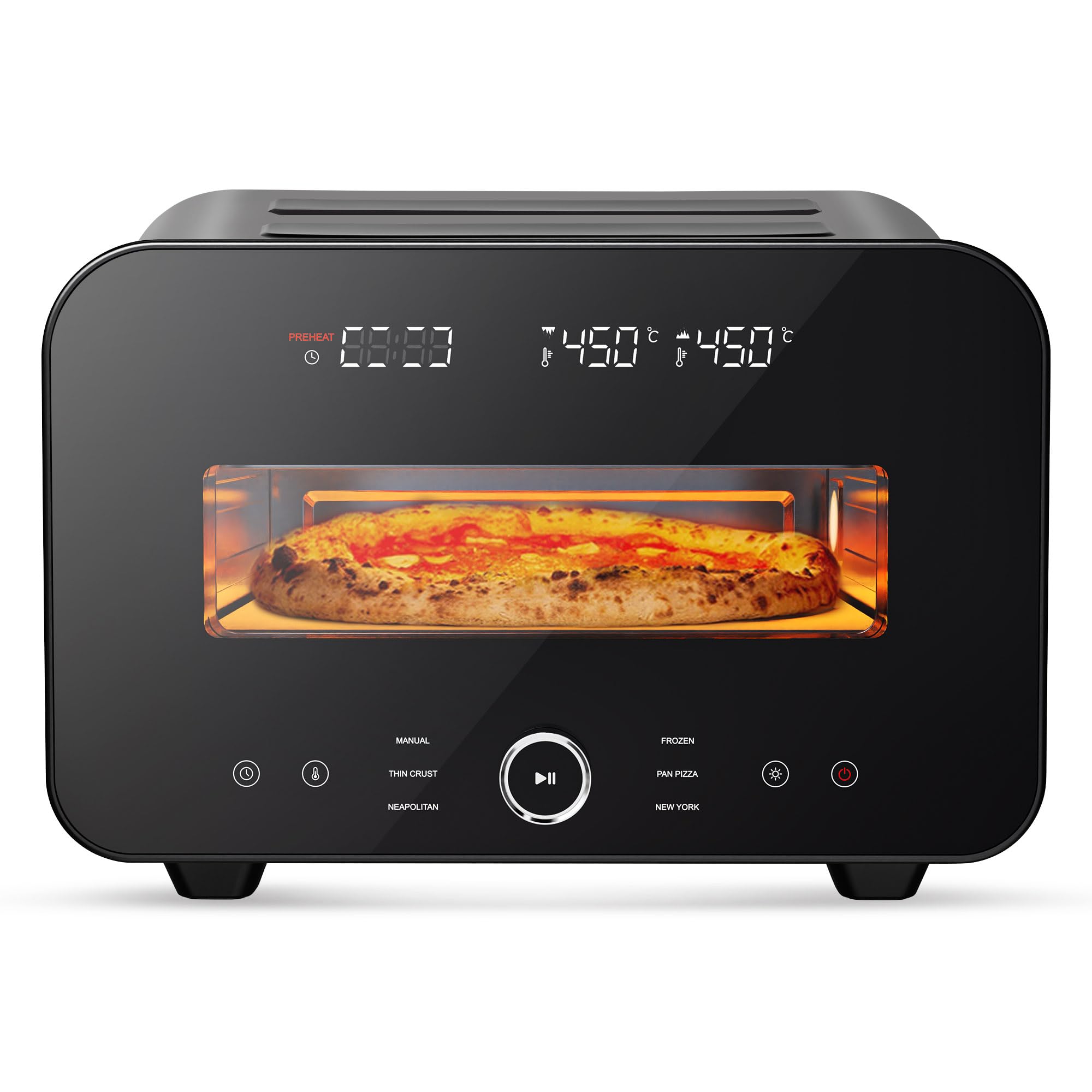 AIBAOLAO horno-pizza-interior: cocción rápida y uniforme para pizzas de doce pulgadas