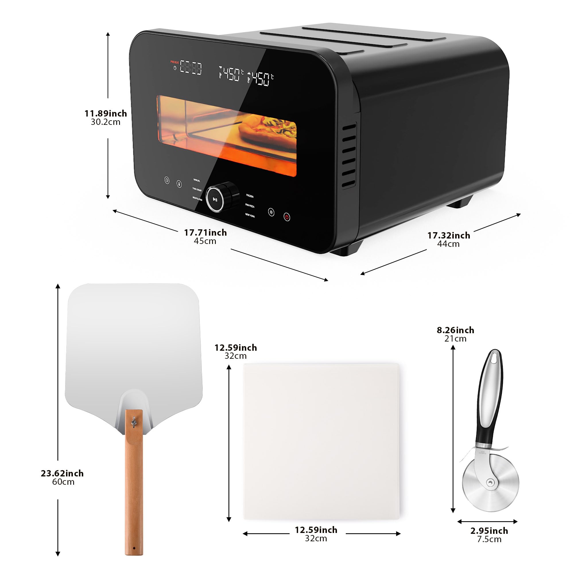 Tamaño doce pulgadas de la pizza AIBAOLAO para casa