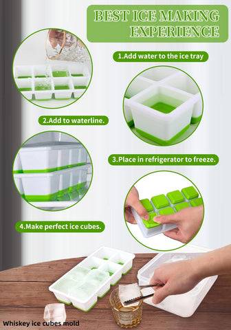 Conjunto completo de hielo Aibirui con contenedor y clips para transporte