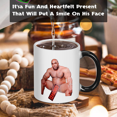 Taza cerámica resistente con diseño Barry Wood de AICase.