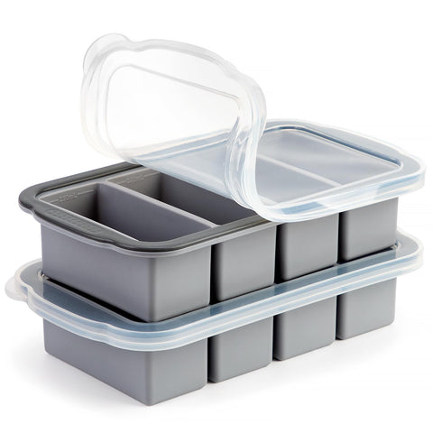 Bandeja Aichoof de silicona para congelar 1 taza, porciones fáciles para caldos.