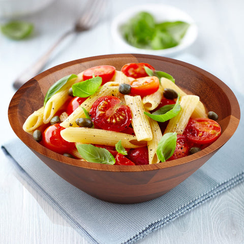 AIDEA tazones de madera natural con vetas únicas para presentar comida.