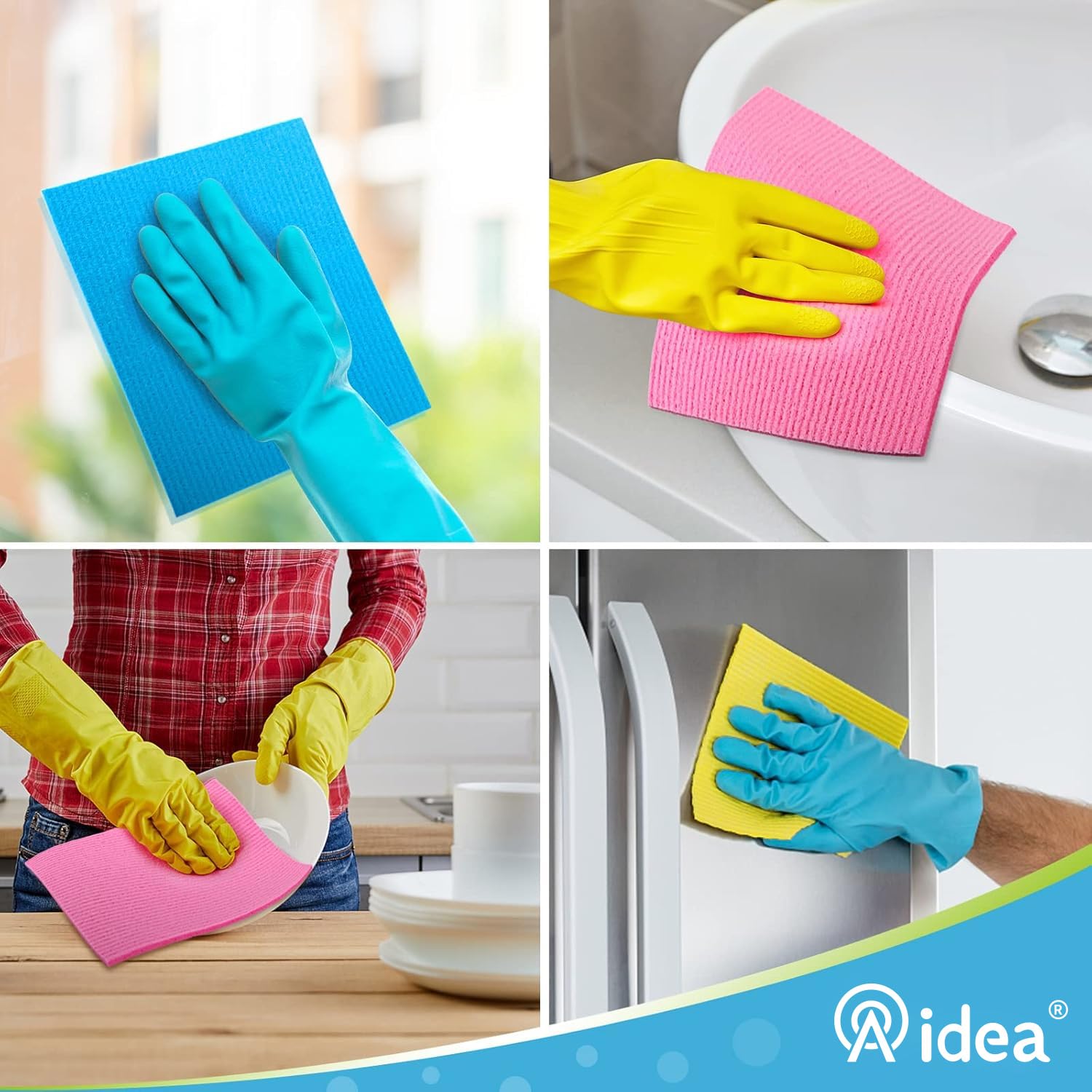 AIDEA estropajo escandinavo apto para lavadora y desinfección suave