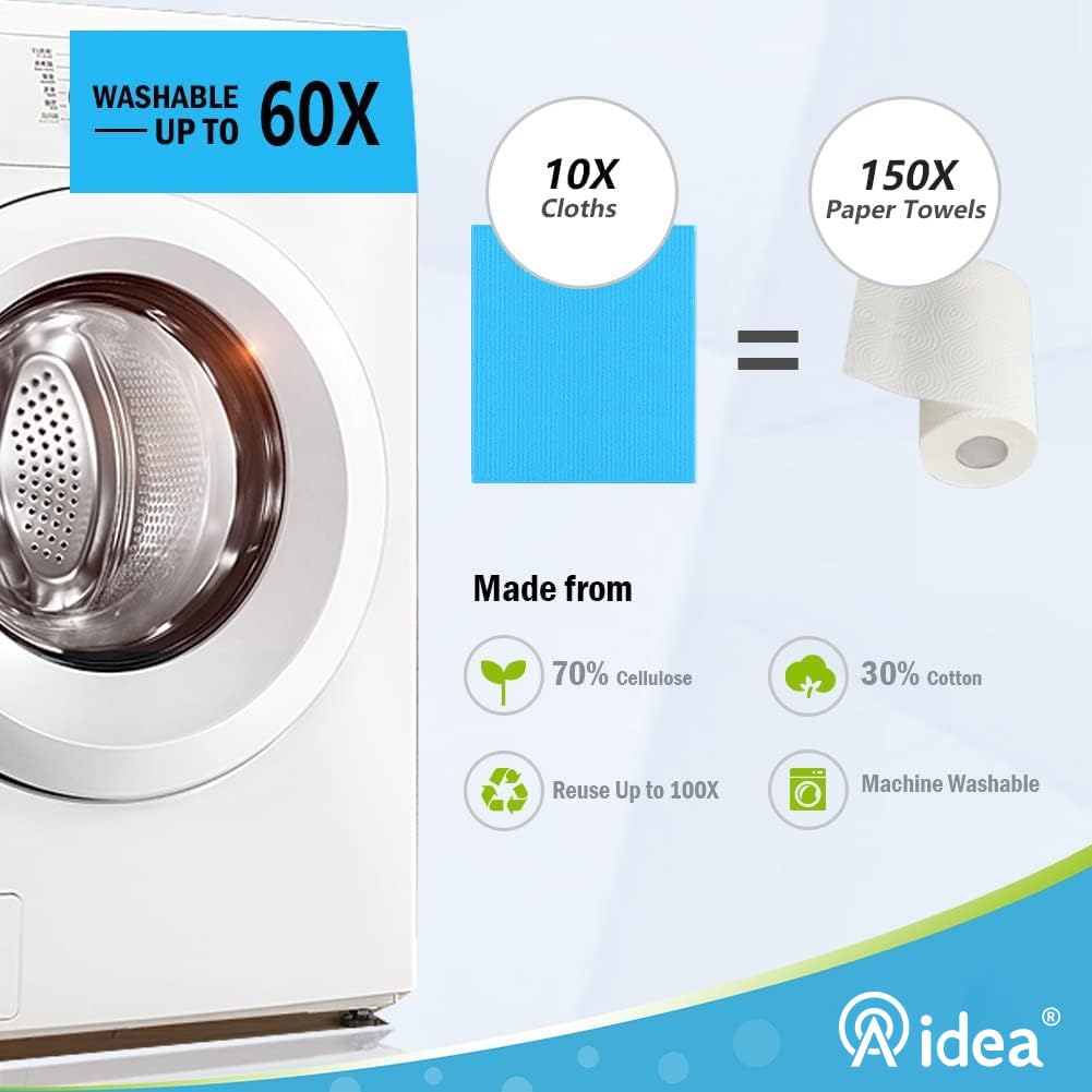 AIDEA estropajo escandinavo para baño y cocina, seguro en superficies duras
